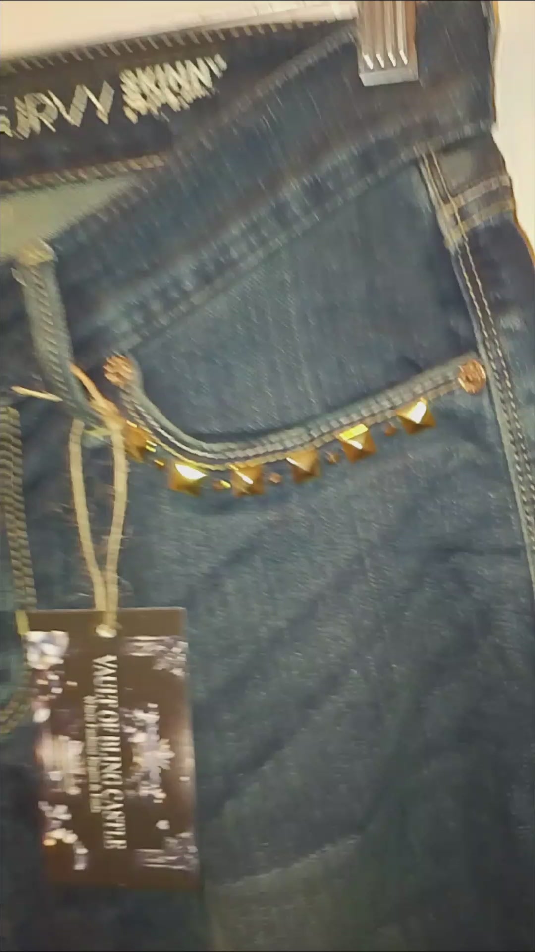 Blueprint Luxury Design Medium Dark Denim Boot Cut Wide Leg Women's Jeans