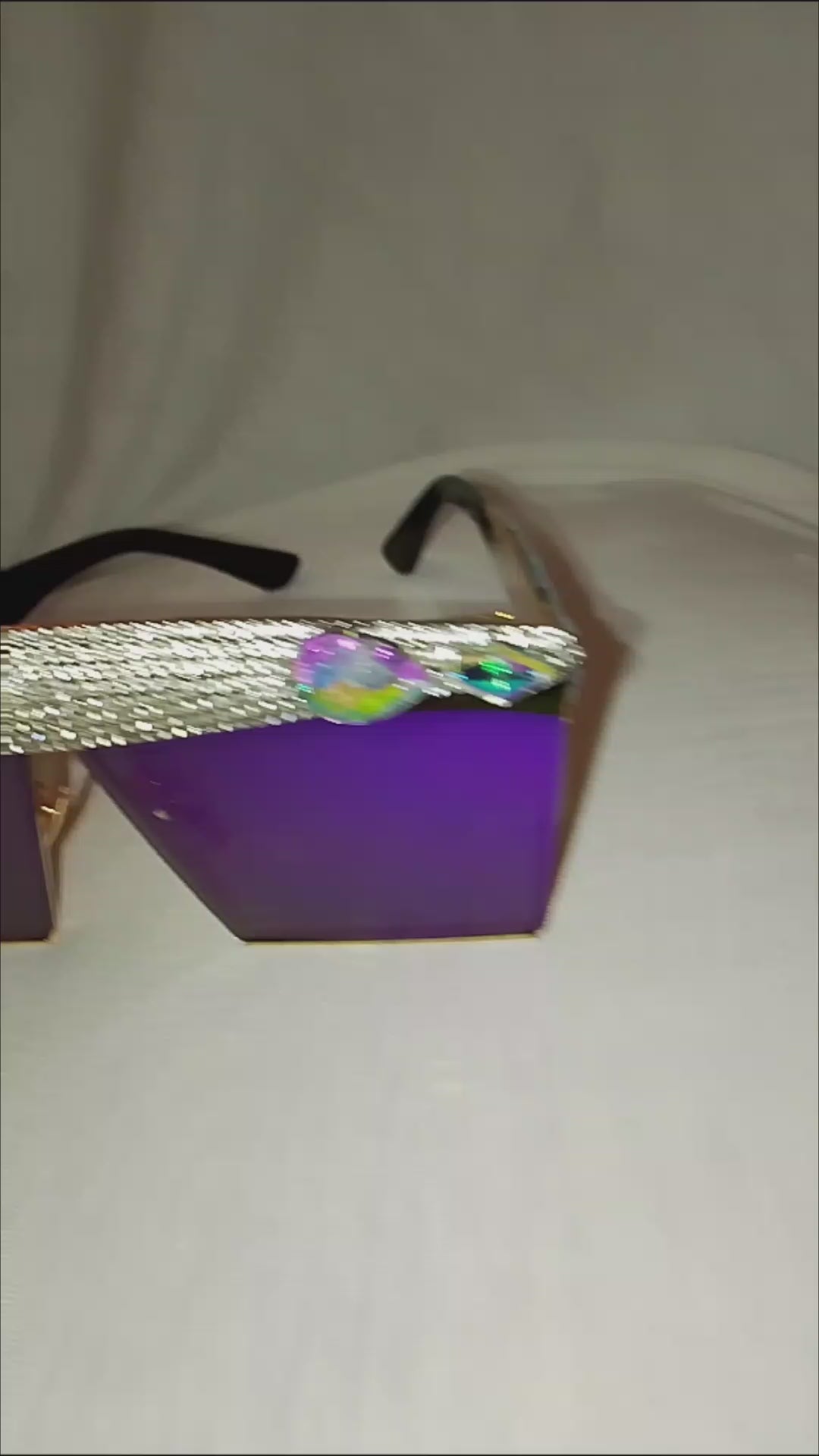 Purple Diamond Rain Unisex Frame Shades Glasses