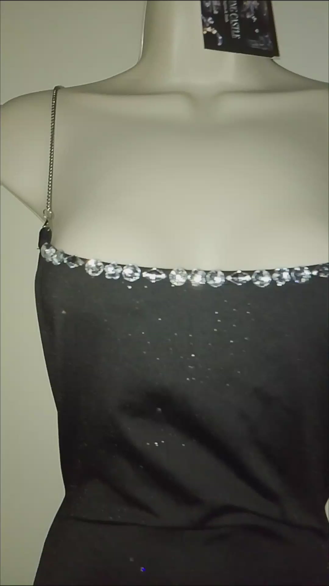 House Of Galaxy Women's Metal Chain Strap Cocktail Dress