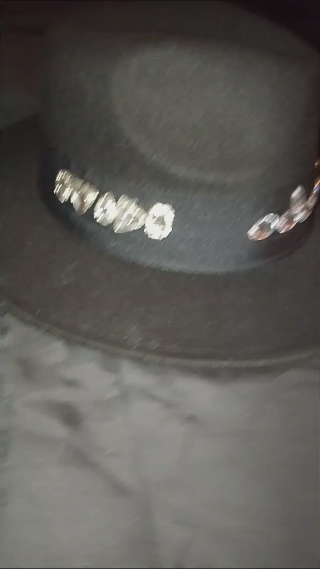 Night Sky Of Lights Stella Black Fedora