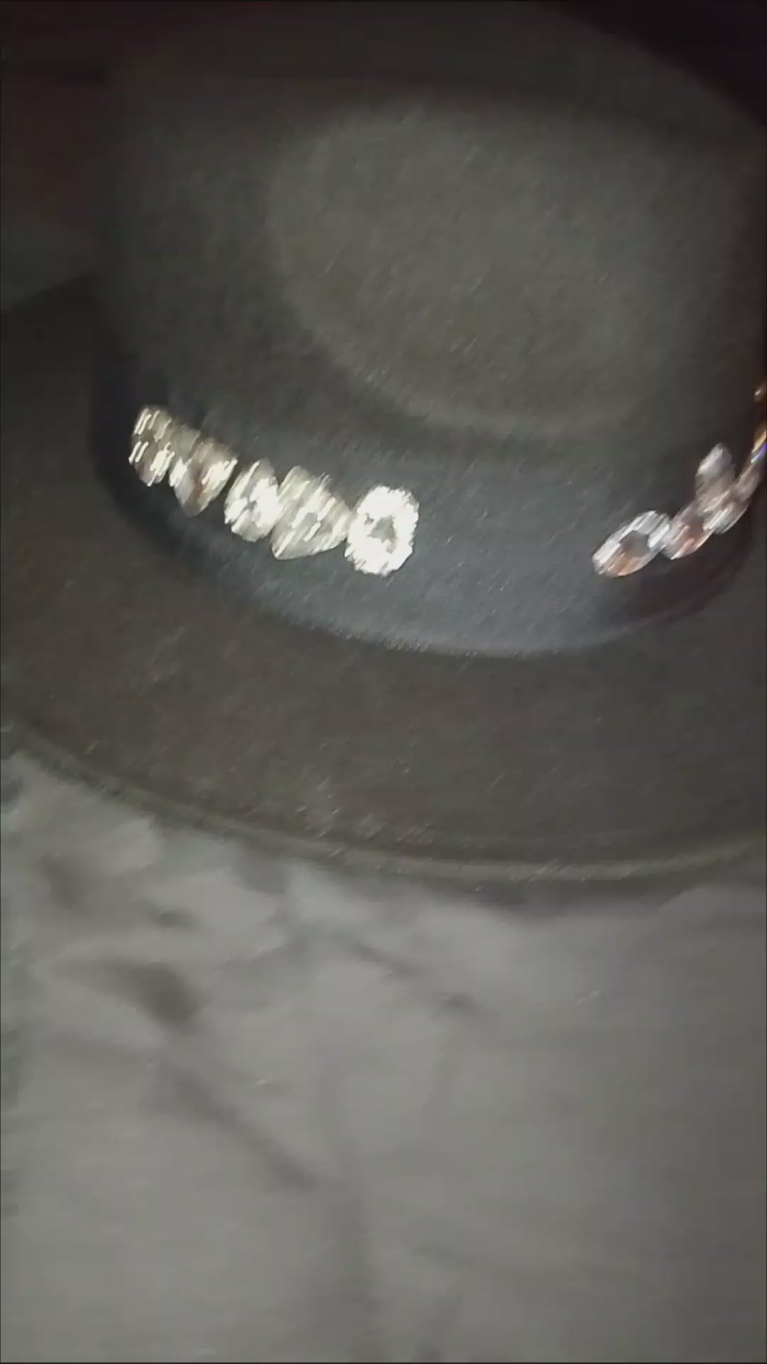 Night Sky Of Lights Stella Black Fedora