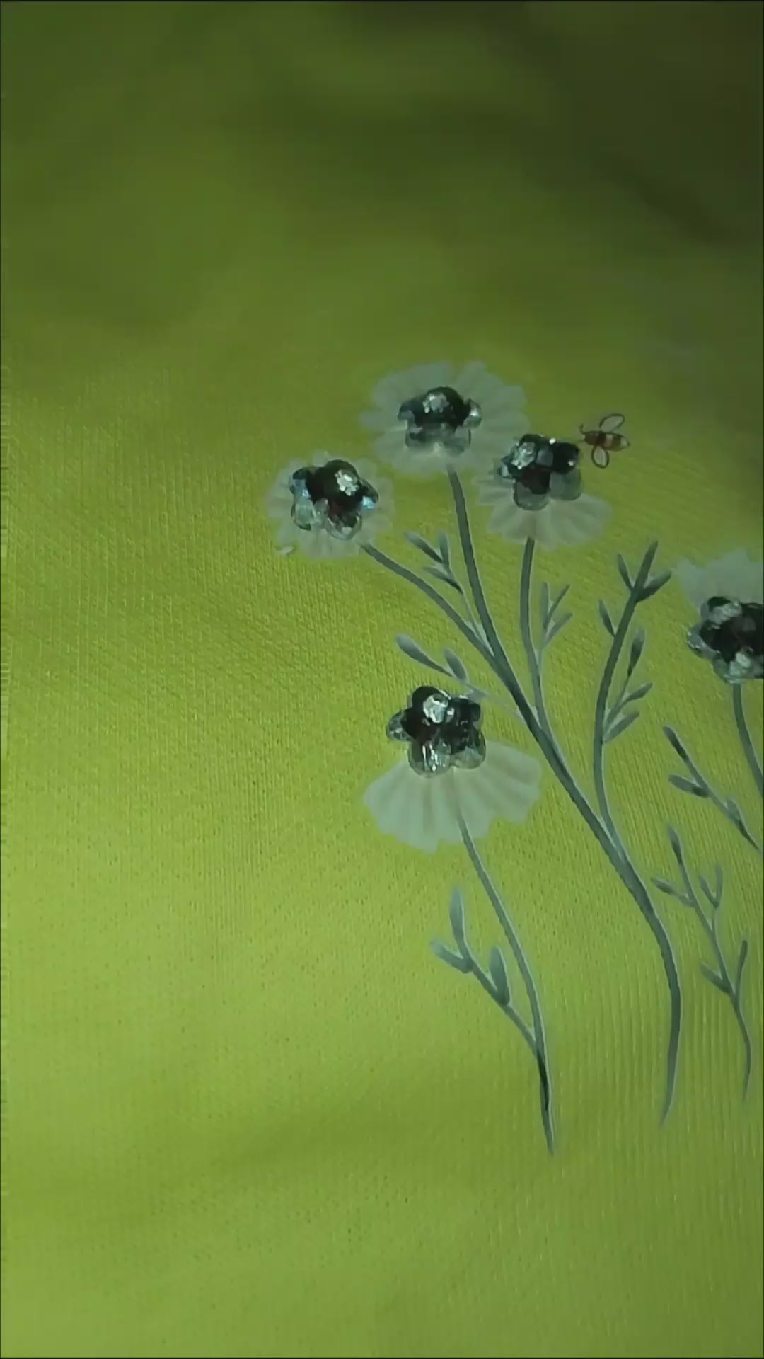 Cozy Sunflower Rhinestones Yellow Long Sleeve Sports Sweater