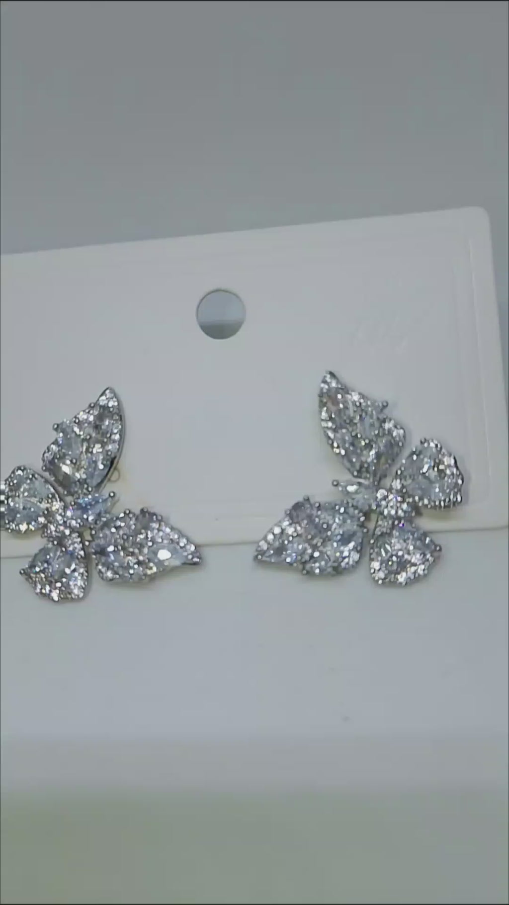 Charmed Solitaire Beacon Butterfly Shine Earrings