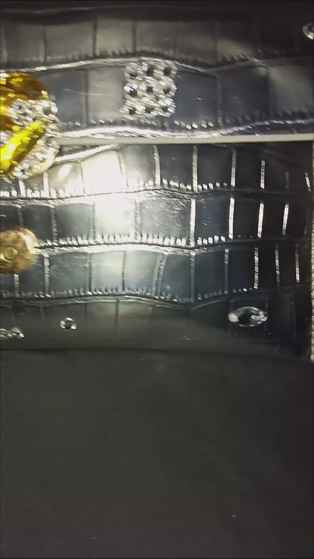 Platinum Electric Slide Fold Metallic Clutch  Bag