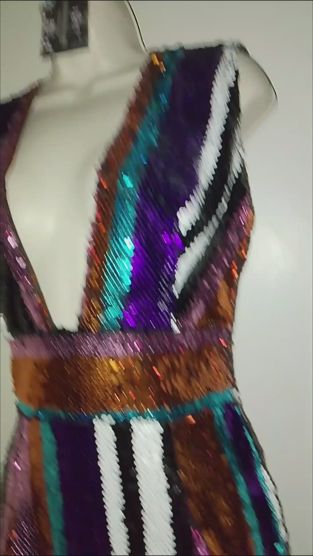 Captivate The Room Women's Sequin Backless Cocktail Dress
