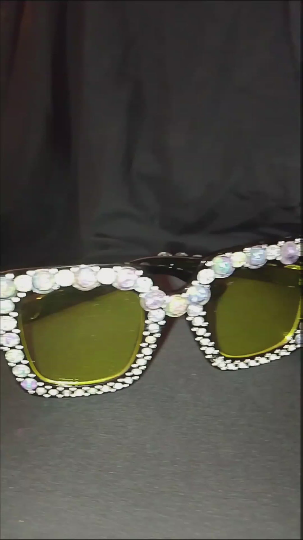Oversized Sweet Bee Buzz Yellow Lens Glasses