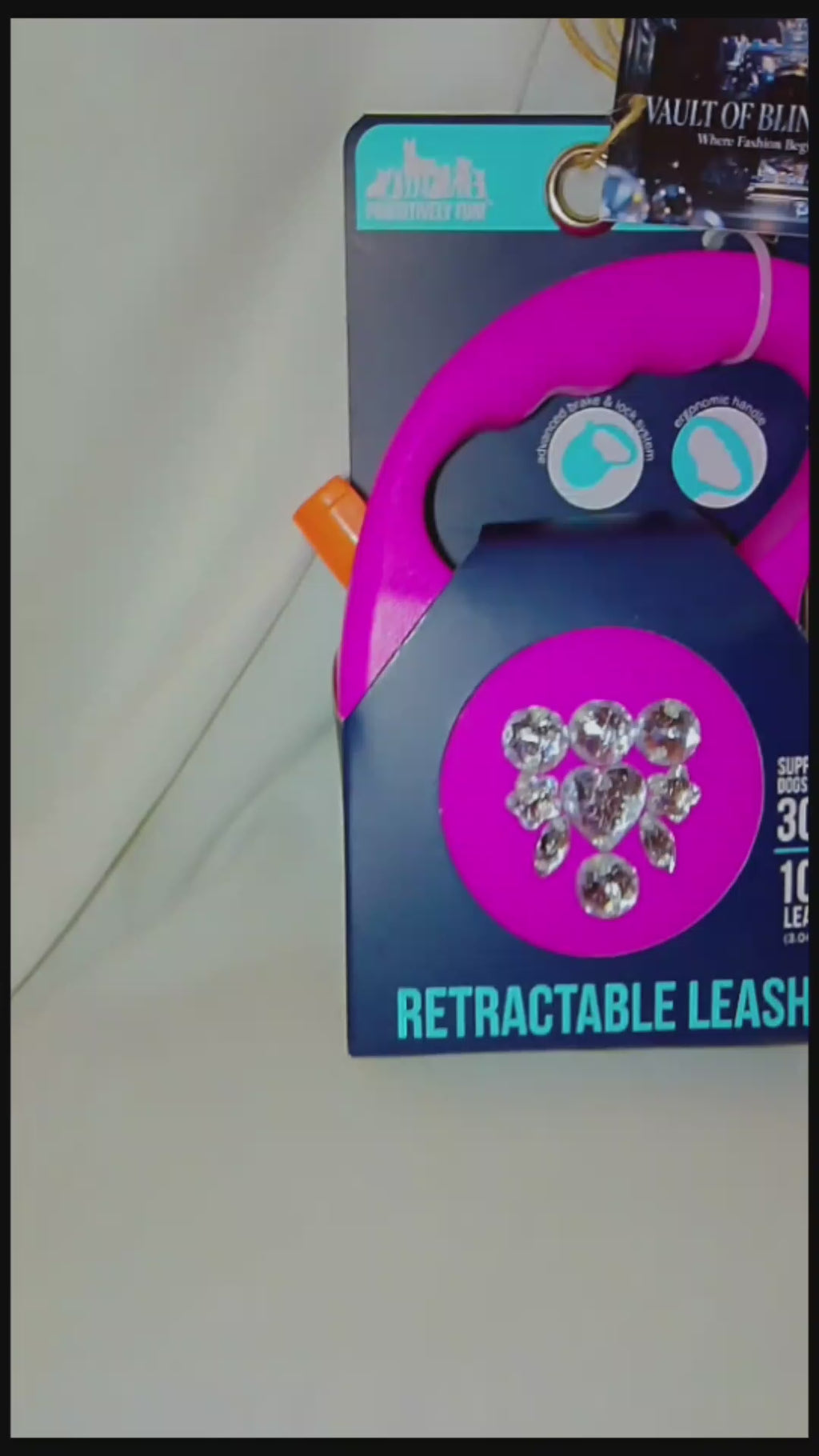 Irresistible Cute Functional Neon Colored Retractable Pet Leash