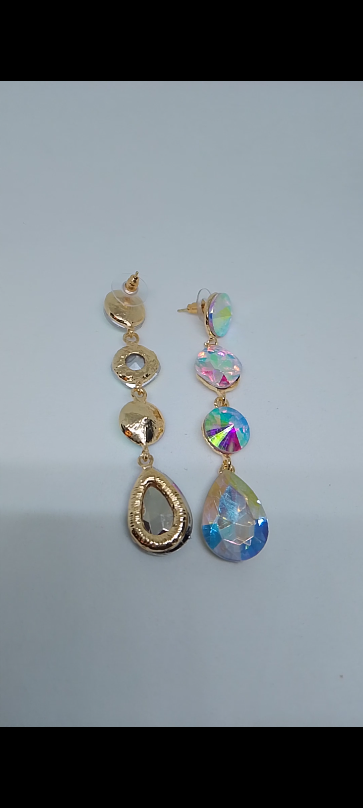 Ice Drip 4 Tier Waterfall Cascade Drop Earrings